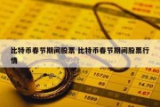 比特币春节期间股票 比特币春节期间股票行情