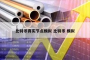 比特币真实节点模拟 比特币 模拟