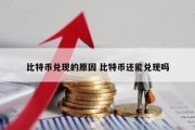 比特币兑现的原因 比特币还能兑现吗