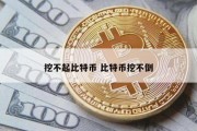 挖不起比特币 比特币挖不倒