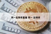 何一比特币直播 何一 比特币