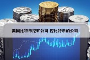 美国比特币挖矿公司 挖比特币的公司